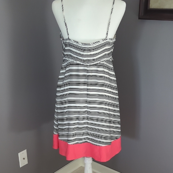 3 For $30. A Pea in the Pod Black and White Striped Sundress - Picture 5 of 13